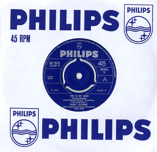 Harry Secombe This Is My Song 7" vinyl single (7 inch record / 45) UK H.S07TH558702
