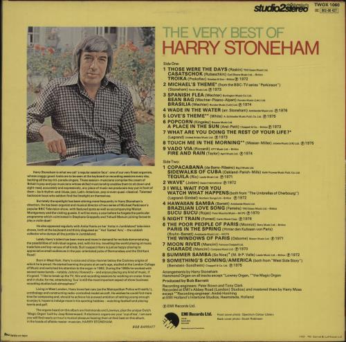 Harry Stoneham The Very Best Of Harry Stoneham - Factory Sample vinyl LP album (LP record) UK HK0LPTH680883
