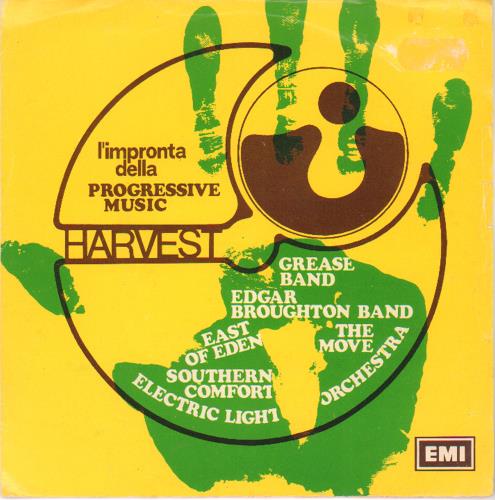Harvest Label L'Impronta Della Progressive Music 7" vinyl single (7 inch record / 45) Italian HRV07LI676516