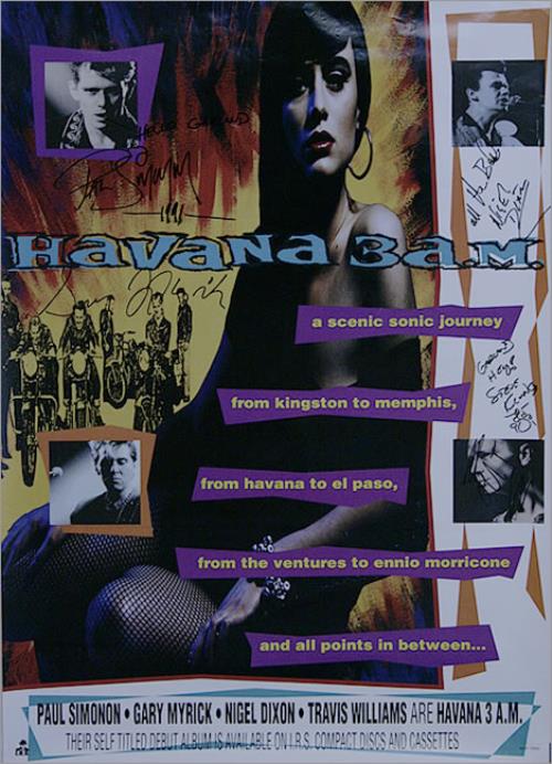 Havana 3am Havana 3am - Autographed poster US HAVPOHA527269