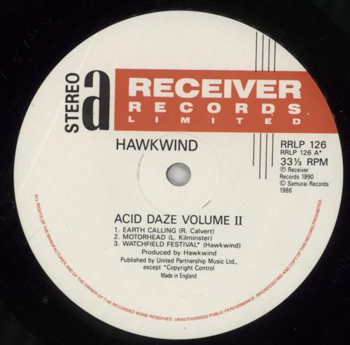 Hawkwind Acid Daze Volume II vinyl LP album (LP record) UK HWKLPAC861561