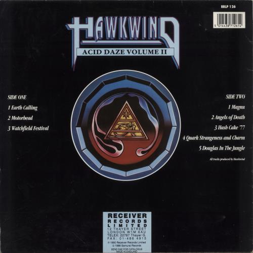 Hawkwind Acid Daze Volume II vinyl LP album (LP record) UK HWKLPAC861561