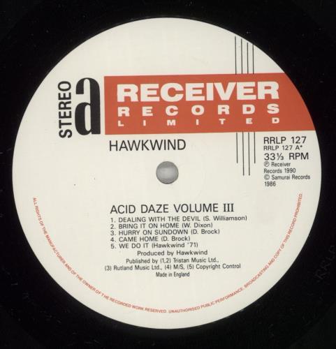 Hawkwind Acid daze Volume III 12" vinyl single (12 inch record / Maxi-single) UK HWK12AC876728