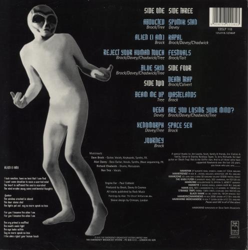 Hawkwind Alien 4 2-LP vinyl record set (Double LP Album) UK HWK2LAL603999