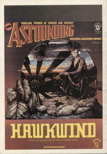 Hawkwind Astounding Sounds Amazing Music Tour tour programme UK HWKTRAS167961