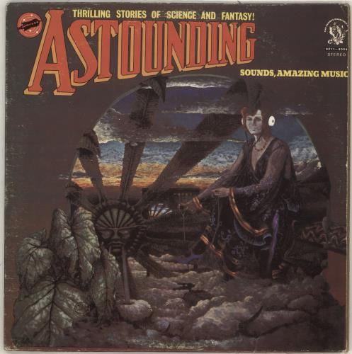 Hawkwind Astounding Sounds, Amazing Music vinyl LP album (LP record) Canadian HWKLPAS372060