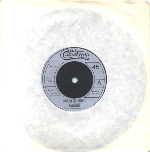 Hawkwind Back On The Streets 7" vinyl single (7 inch record / 45) UK HWK07BA589198