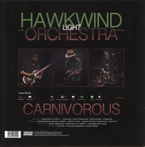 Hawkwind Carnivorous 2-LP vinyl record set (Double LP Album) UK HWK2LCA860980