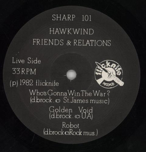 Hawkwind Friends & Relations vinyl LP album (LP record) UK HWKLPFR372094