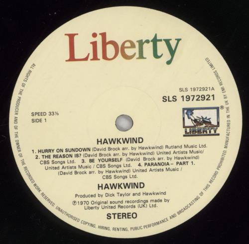 Hawkwind Hawkwind vinyl LP album (LP record) UK HWKLPHA362244