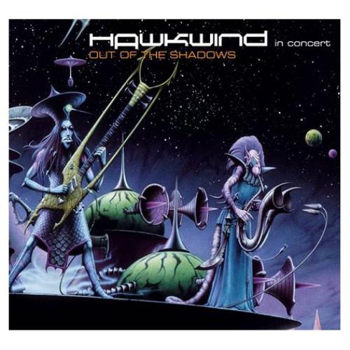 Hawkwind In Concert Out Of The Shadows CD album (CDLP) UK HWKCDIN436208