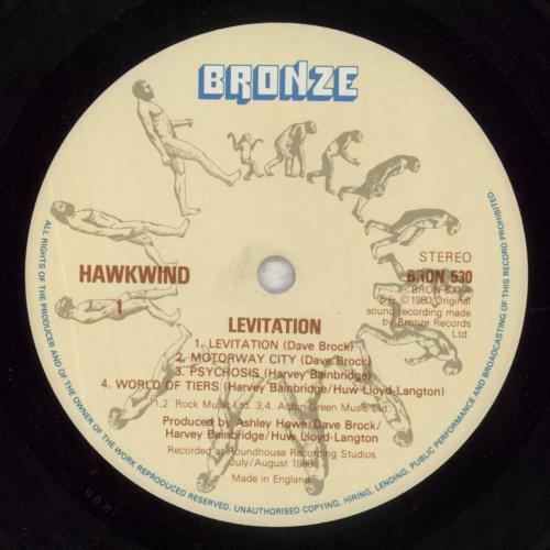 Hawkwind Levitation vinyl LP album (LP record) UK HWKLPLE135703