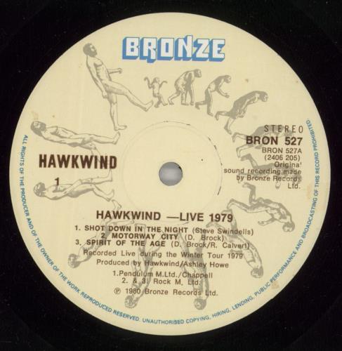 Hawkwind Live Seventy Nine vinyl LP album (LP record) UK HWKLPLI64319