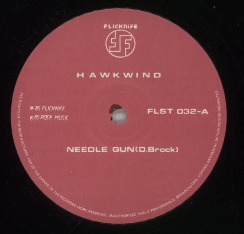 Hawkwind Needle Gun 12" vinyl single (12 inch record / Maxi-single) UK HWK12NE224326