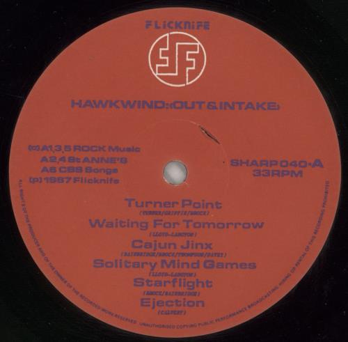 Hawkwind Out & Intake vinyl LP album (LP record) UK HWKLPOU390891