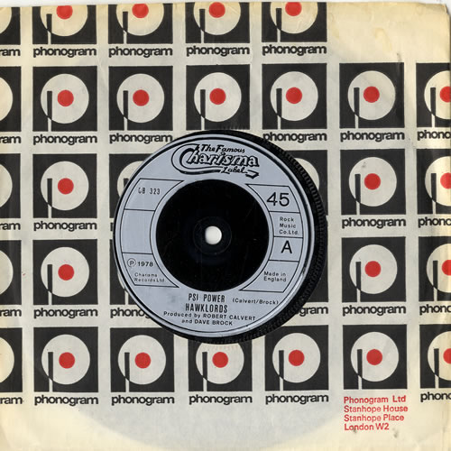 Hawkwind Psi Power 7" vinyl single (7 inch record / 45) UK HWK07PS603987