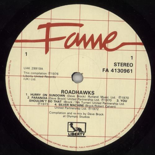 Hawkwind Roadhawks vinyl LP album (LP record) UK HWKLPRO337780