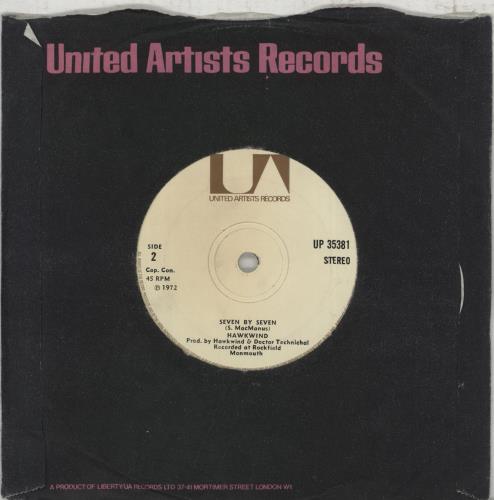 Hawkwind Silver Machine - 1st - Solid 7" vinyl single (7 inch record / 45) UK HWK07SI564108