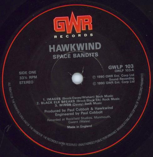 Hawkwind Space Bandits - EX vinyl LP album (LP record) UK HWKLPSP809433