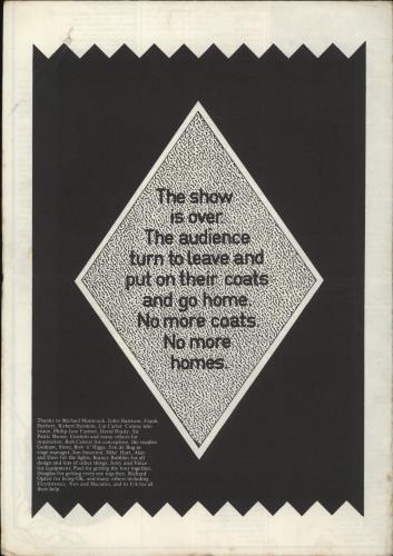 Hawkwind Space Ritual - VG tour programme UK HWKTRSP864521