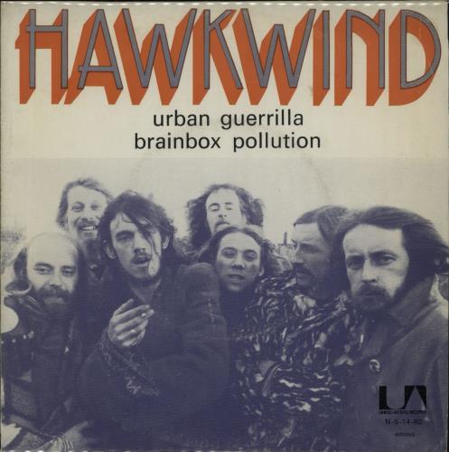 Hawkwind Urban Guerrilla 7" vinyl single (7 inch record / 45) Portuguese HWK07UR647689