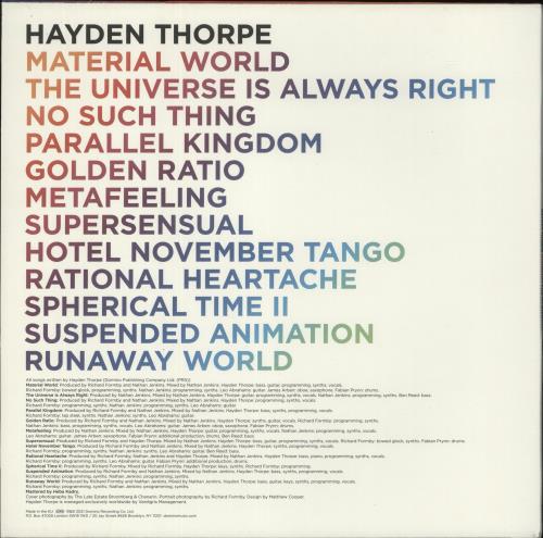 Hayden Thorpe Moondust For My Diamond vinyl LP album (LP record) UK 961LPMO874288