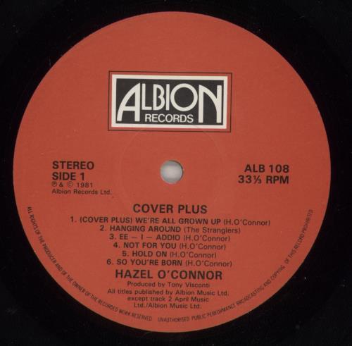 Hazel O'Connor Cover Plus + Stickers & Poster vinyl LP album (LP record) UK OCNLPCO610154