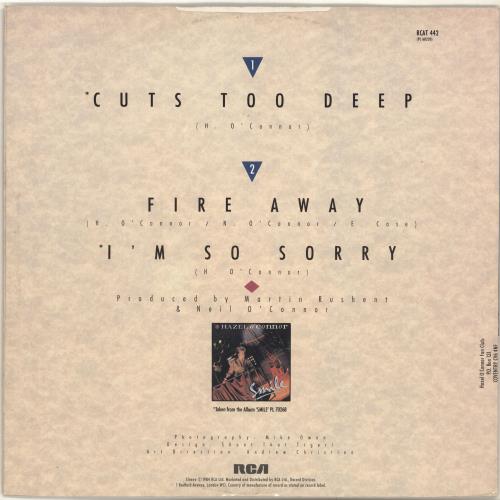 Hazel O'Connor Cuts Too Deep 12" vinyl single (12 inch record / Maxi-single) UK OCN12CU45920