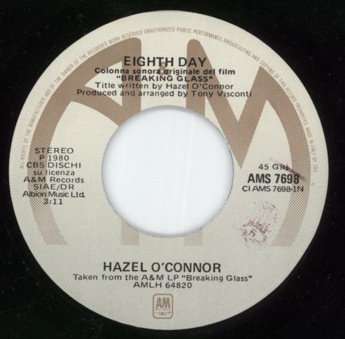 Hazel O'Connor Eighth Day - P/S 7" vinyl single (7 inch record / 45) Italian OCN07EI870612