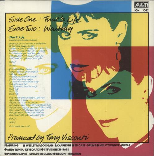 Hazel O'Connor That's Life 7" vinyl single (7 inch record / 45) UK OCN07TH226312