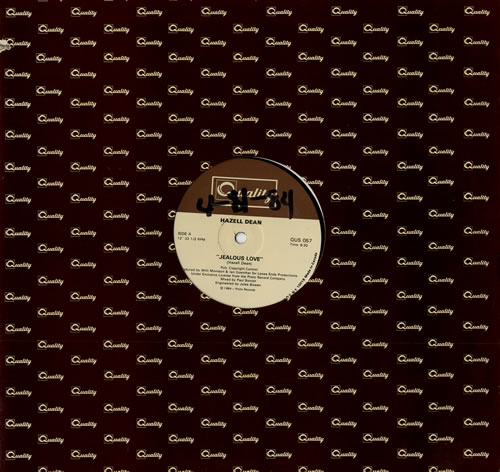 Hazell Dean Jealous Love 12" vinyl single (12 inch record / Maxi-single) Canadian HAZ12JE118215