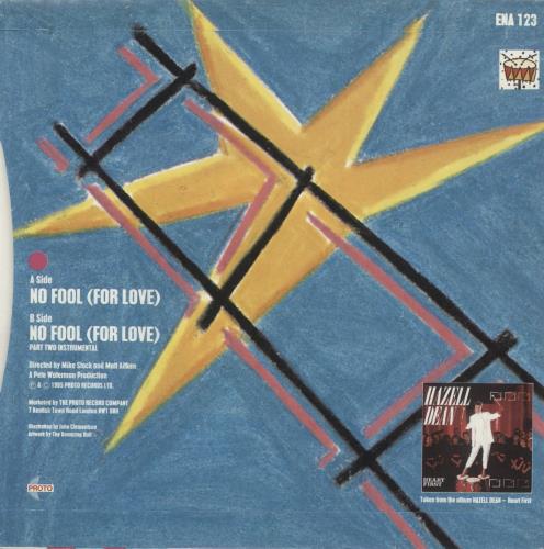 Hazell Dean No Fool For Love 7" vinyl single (7 inch record / 45) UK HAZ07NO44858