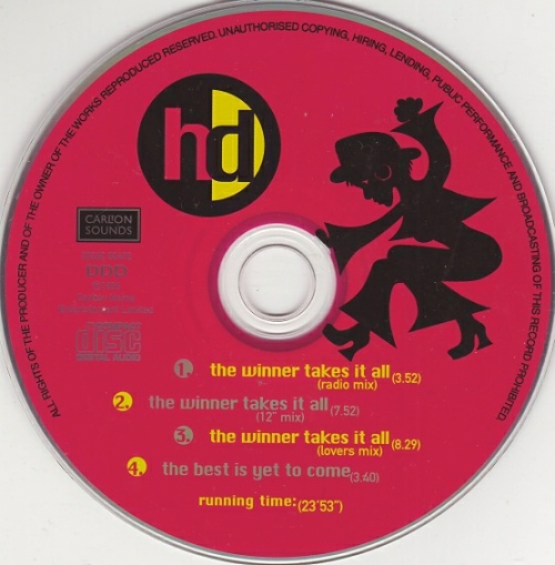 Hazell Dean The Winner Takes It All CD single (CD5 / 5") UK HAZC5TH73412
