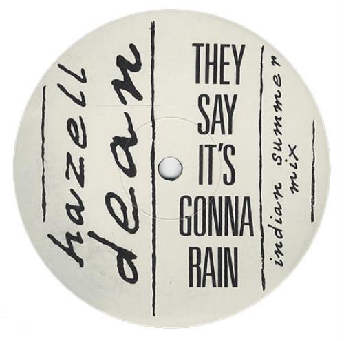 Hazell Dean They Say It's Gonna Rain - 1-sided 12" vinyl single (12 inch record / Maxi-single) UK HAZ12TH59917