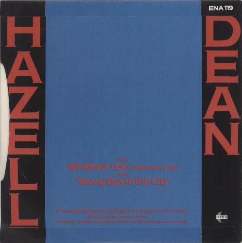 Hazell Dean Whatever I Do 7" vinyl single (7 inch record / 45) UK HAZ07WH98293