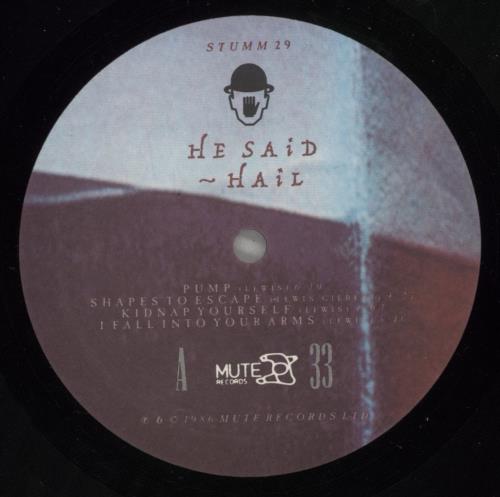 He Said Hail vinyl LP album (LP record) UK H-SLPHA450335