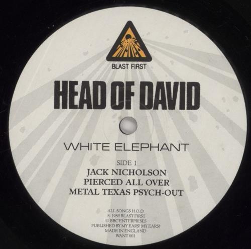 Head Of David White Elephant vinyl LP album (LP record) UK HB9LPWH443340