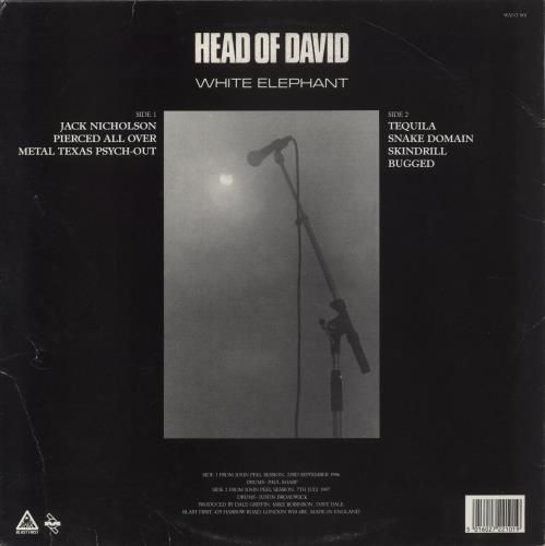 Head Of David White Elephant vinyl LP album (LP record) UK HB9LPWH443340