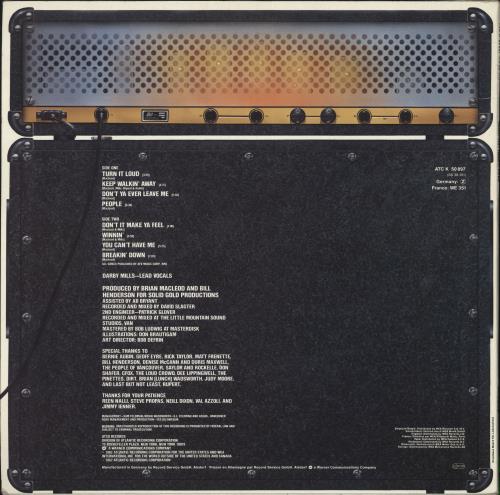 Headpins Turn It Loud vinyl LP album (LP record) German HKBLPTU727216