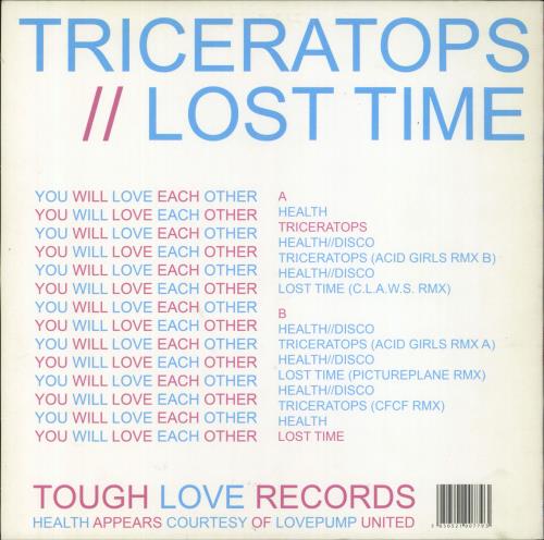 Health Triceratops / Lost Time 12" vinyl single (12 inch record / Maxi-single) UK 2YA12TR826617
