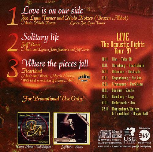 Heartland The Acoustic Nights - First Impression CD single (CD5 / 5") German HE-C5TH365658