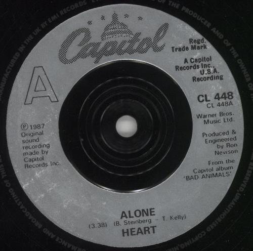 Heart Alone 7" vinyl single (7 inch record / 45) UK HEA07AL103566
