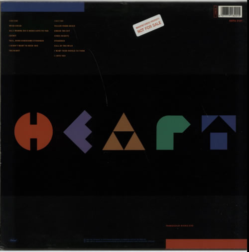 Heart Brigade - Promo Stickered vinyl LP album (LP record) UK HEALPBR612527