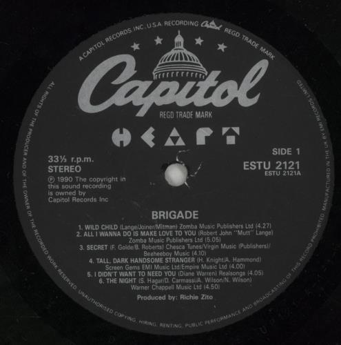 Heart Brigade - shrink vinyl LP album (LP record) UK HEALPBR868907