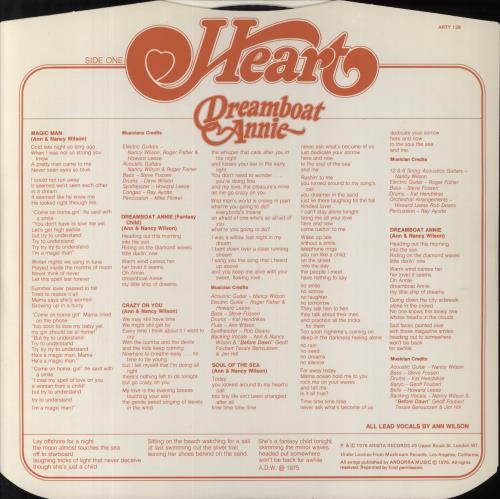 Heart Dreamboat Annie vinyl LP album (LP record) UK HEALPDR238424