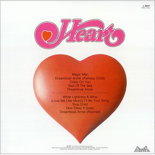 Heart Dreamboat Annie vinyl LP album (LP record) Australian HEALPDR420742