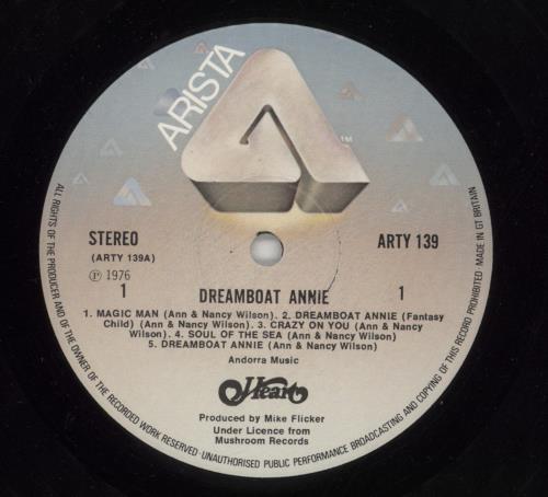 Heart Dreamboat Annie vinyl LP album (LP record) UK HEALPDR865258