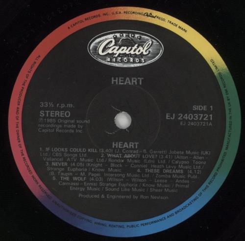 Heart Heart - Shrink vinyl LP album (LP record) UK HEALPHE865082
