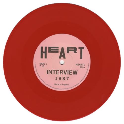 Heart Interview - Red 7" vinyl single (7 inch record / 45) UK HEA07IN204497