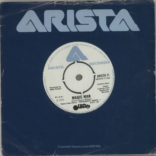 Heart Magic Man 7" vinyl single (7 inch record / 45) UK HEA07MA623736